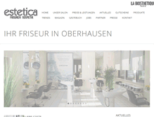 Tablet Screenshot of estetica-oberhausen.de